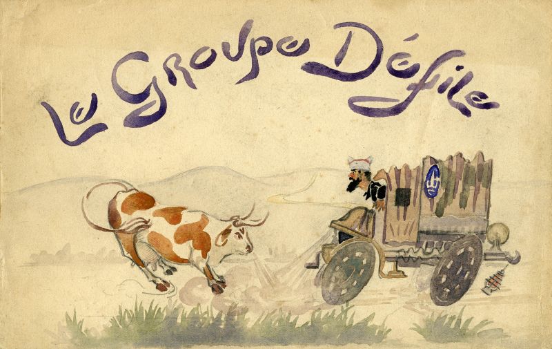 Le groupe défile