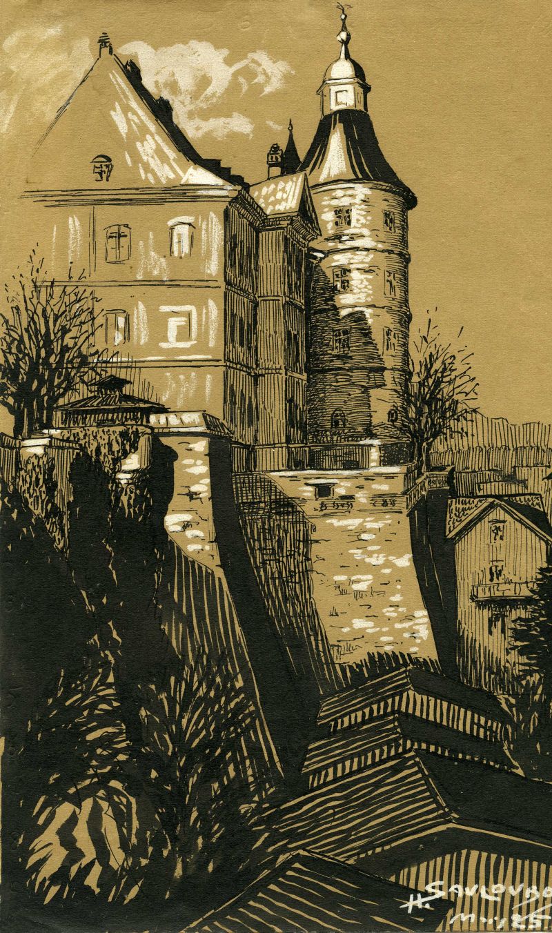 Peintre montbliardais Henri Sauldubois Chateau de Montbliard